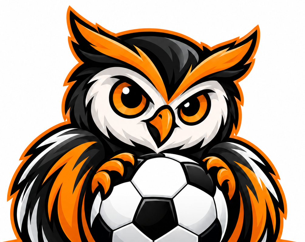 Eule mit Fussball
